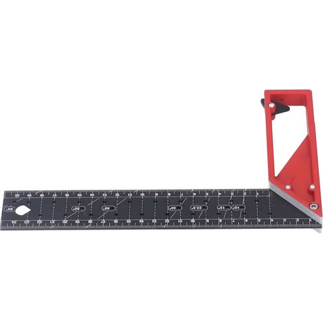Équerre de menuisier multi-angles professionnelle en alliage d'aluminium en forme de L, 25 cm / 9,8 pouces (1/5)