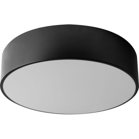 DECKENLAMPE 30CM RUND BLACK APP640-3C