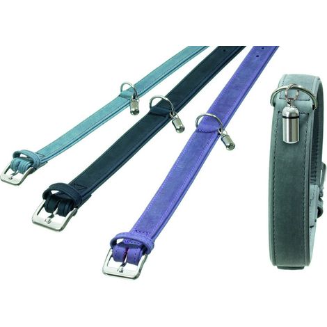 Karlie - BUFFALO DENIM - Halsband - Rauchblau 17mm 40cm
