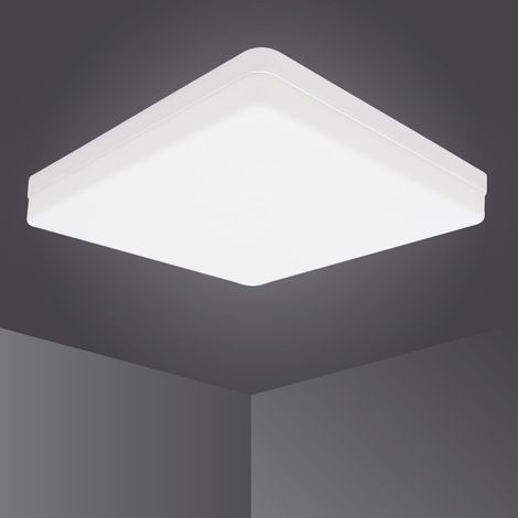 LED Plafonnier LED Carré Saillie 30x30cm 48W Blanc Froid IP44 (1/5)