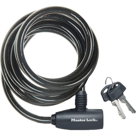 Master Lock Lucchetto a Cavo Nero 1,8 m 8 mm (1/5)