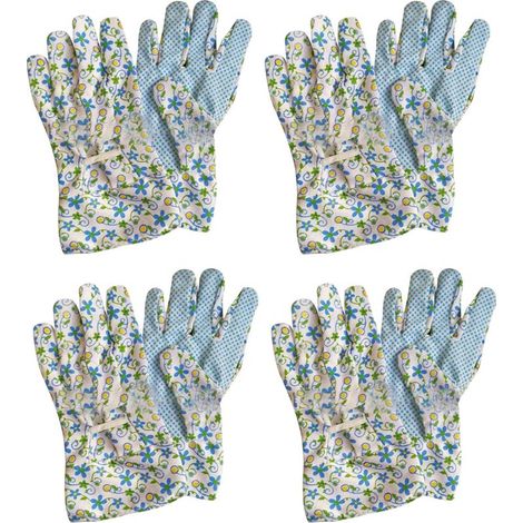 4 paires de gants de jardin avec picots en PVC pour nettoyer le jardin, désherber, planter, arroser (Style 4) (1/5)