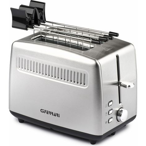 G3 FERRARI TRAMEZZO TOASTER TOSTAPANE IN ACCIAIO INOX 850W A 3 FUNZIONI 2 PINZE
