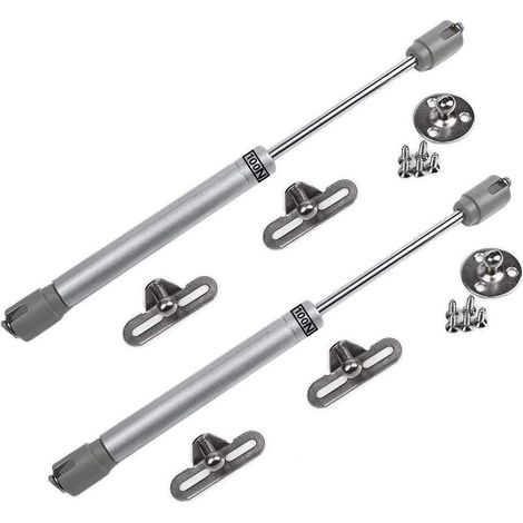 Amortisseurs à gaz 100N – Lot de 2 vérins hydrauliques pour meubles – Installation facile pour portes en bois et PVC – Charge 100N (1/5)