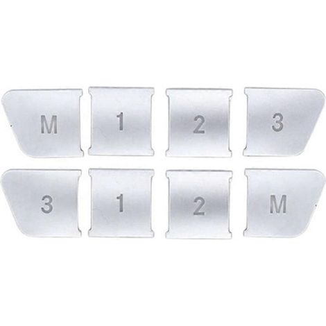 Autocollants de réglage de siège auto avec mémoire 1, 2 et 3 M pour Mercedes-Benz GLA, CLA, GLK, GLE, CLS et M-SFYGV (1/5)