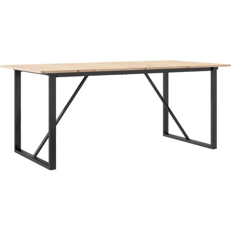 Maison Exclusive - Esstisch O-Gestell 180x90x75 cm Massivholz Kie