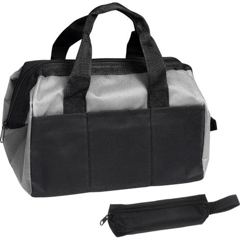 Sac à outils Sourcing Map, grand en tissu Oxford 6 poches et large ouverture (30,5 cm), de transport