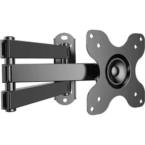Ecleanfy - Support mural pour téléviseur pivotant, inclinable et extensible, compatible avec la plupart des téléviseurs plats/incurvés de 13 à 30 pouces, supporte jusqu'à 10 kg, VESA 100x100 mm/75x75 (1/5)