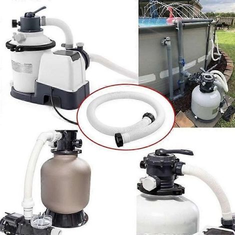 Tuyau De Remplacement Pour Pompe De Piscine Hors Sol - 150 X 3,8 Cm - Résistant Aux UV - Pour Raccord 1,5 Pouces - 1 Pièce (1/5)
