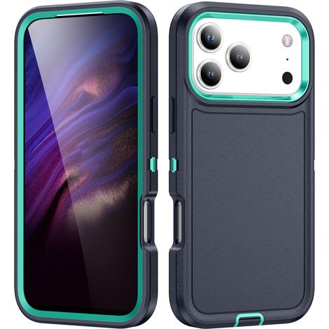Coque compatible avec iPhone 17 Pro Max 6,9" – Résistante aux chutes, antichoc et fine, verte (Compatible avec iPhone 17 Pro Max) (1/5)