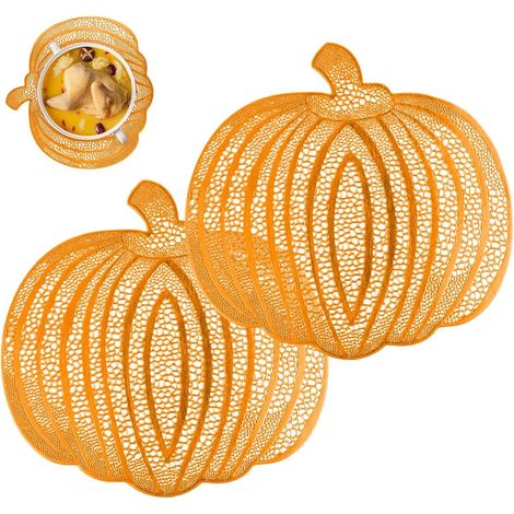 CCYKXA Kürbis-Tischsets Kürbis-Tischsets für Halloween-Heimdekorationen, Kürbis-Tischsets, Kürbis-Tischsets, Esstisch, Dekoration (1/5)