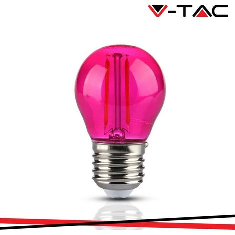 LED LAMPADINA 2W FILAMENTO E27 G45 PINK