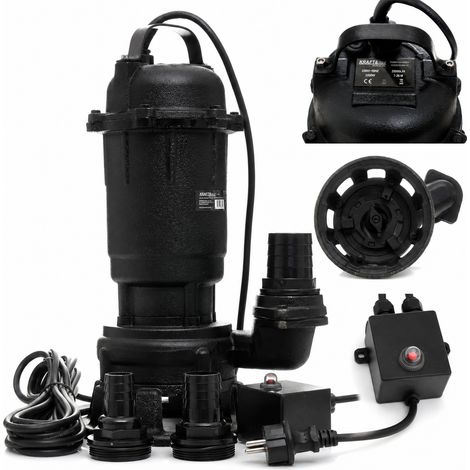 Bomba sumergible de 3200 W con trituradora Kraft&Dele (1/5)