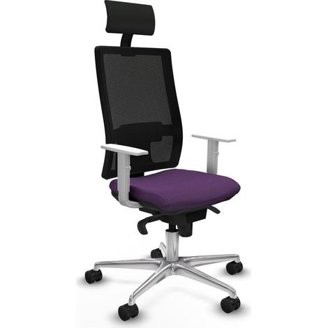 Piqueras-y-crespo Hornas Chaise de bureau blanc confortable (1/3)