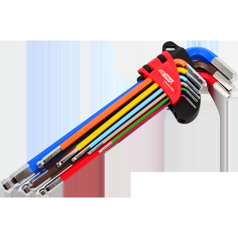 Inbusschlüssel awtools hex allen wrenches ergonomisches Design farbcodiert