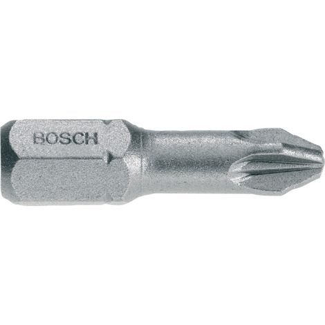 10 embouts de vissage extra dur PZ3 25mm - BOSCH - 2607001563 (1/6)
