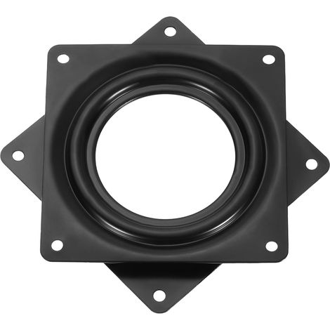 plateau tournant Lazy Susan à rotation de 360° noir (95x8mm) (1/5)