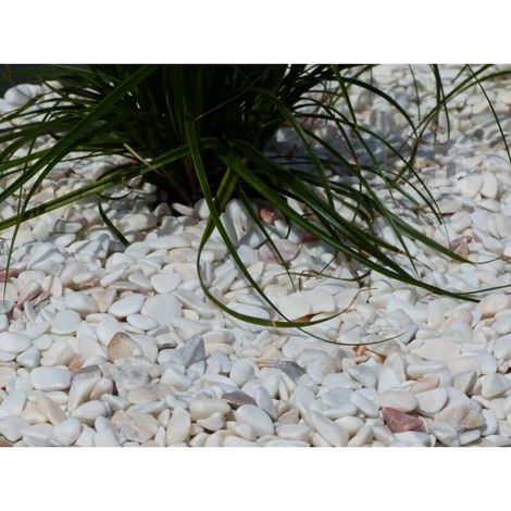 Galet Blanc Rosé 6-12 Pack de 25 M² - 50 sacs - 1000 kg