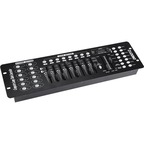 Bühnenlichtsteuerung mit 192 DMX-Kanälen für Schulen, Konzerte, Partys, Discos, KTVs und Clubs, 220–240 V, EU-Stecker (1/5)