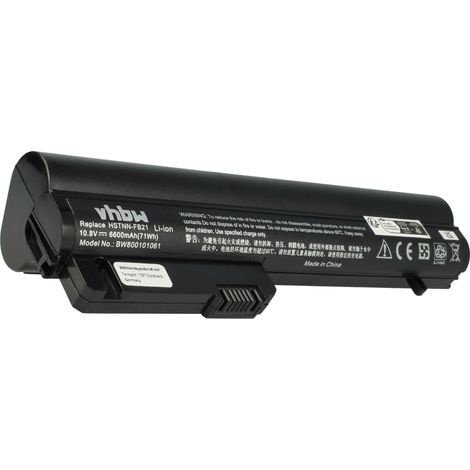 vhbw Akku kompatibel mit HP Compaq 2510p, 2533t Mobile Thin Client Notebook (6600 mAh, 10,8 V, Li-Ion) (1/5)