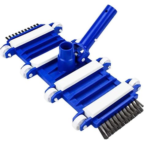 Tête d'aspirateur de piscine lestée et flexible avec brosses latérales, idéale pour nettoyer les débris au fond de la piscine. (1/5)