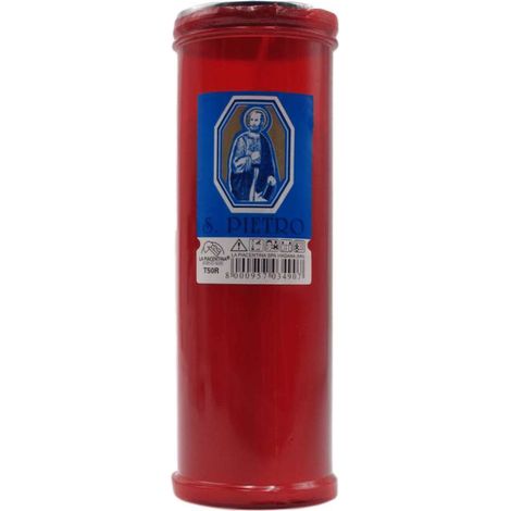 La Piacentina Lumini Rossi N.50 Cero Grande 50 Pezzi Colore Rosso (1/2)