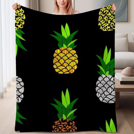 Couverture de lit en polaire, microfibre douce et confortable légère pour le printemps, décoration de salon, cadeau parfait pour femmes et hommes, 6080 pouces (1/4)