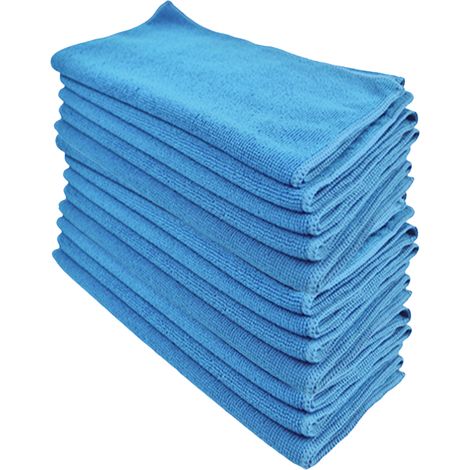 Chiffon Nettoyage Microfibre - 35 x 35 Cm - Lavable et Réutilisable - Pour Cuisine Salle De Bain Vitres Voiture - Lot De 12 (1/5)