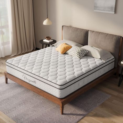 Mattress 120 x 190 cm, 26 cm Thick, Independent Pocket Sprung Mattress, Extra Comfort 7 Zones, Medium Farm, Orthopedic, (H3, Box-Top) (1/5)