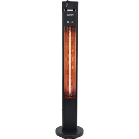 Eurom Chauffage de terrasse Q-Tower 2000 RCD 20m2 2000 watt Noir (1/5)