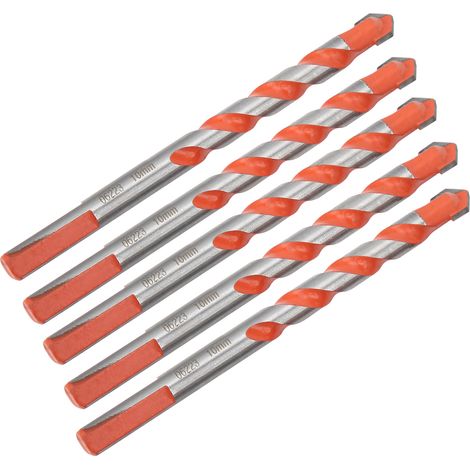 Lot de 5 forets multifonctionnels en carbure avec poignée triangulaire pour perçage et outils de quincaillerie (1/5)