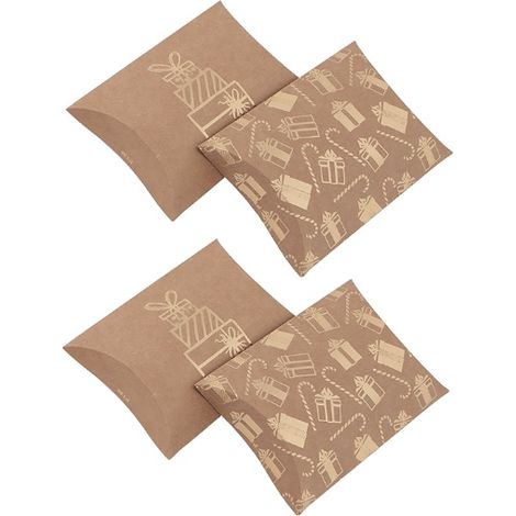 Boîtes cadeaux décoratives en carton 10x11cm 4 pièces. (1/2)