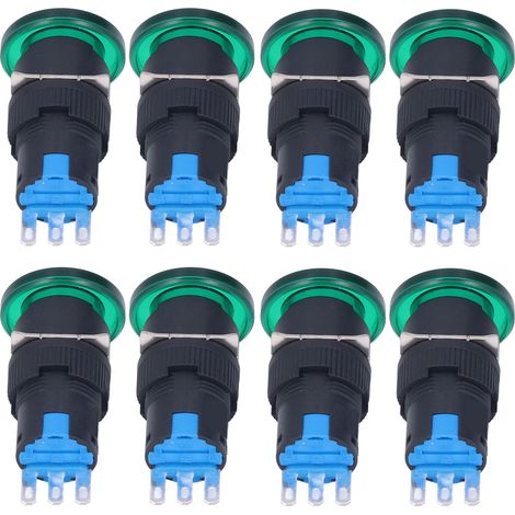 25-teiliges BERM-Taster-Set mit Momenttaster, Selbstrückstellung, 16 mm, 3-polig, Zubehörset für EquipmentBEM-LA16-11M-G (1/5)
