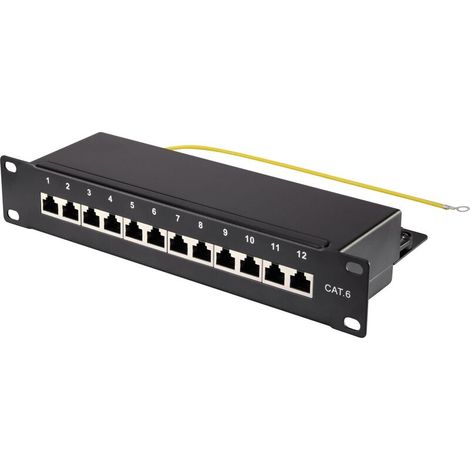 Trywise Panneau de brassage 254 mm (10") CAT 6 1 UH équipé A880082 (1/4)