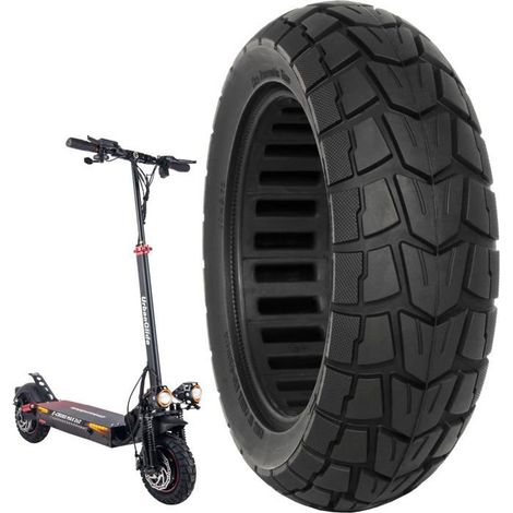 Pneu Plein Anti Crevaison 10x2.75 Pouces HJKJYX pour Trottinettes Electrique Kukirin G2, UrbanGlide E-CROSS PRO