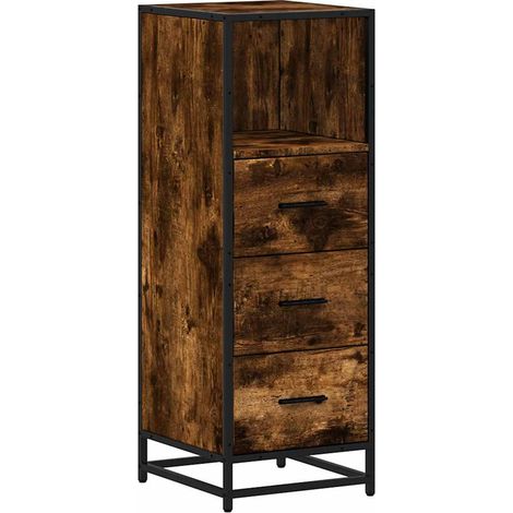 Maison Exclusive - Badschrank Räuchereiche 35x37,5x100 cm Holzwer