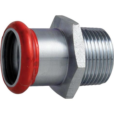 Acier-C Raccord à sertir contour M, manchon male Ø 35x DN25(1")
