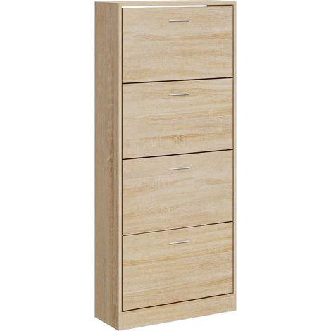 Maison Exclusive - Scarpiera Rovere Sonoma 63x24x147 cm in Legno Multistrato