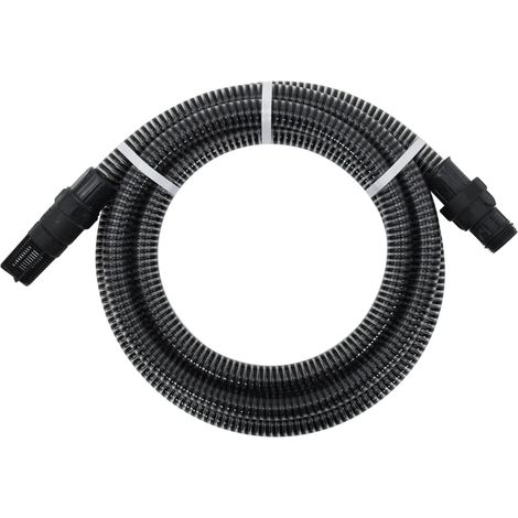 Suction Hose  Black  PVC  1 inch diameter, 4 m length  Durable vidaXL
