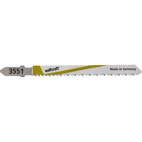 Hojas de Sierra de Calar Wolfcraft Vástago en T/HCS 75mm Dientes Opuestos (Pack 2) (3551000)
