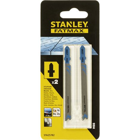 PIRANHA STANLEY STA25782 (X25782) 2 LAME METALLO T/FINE ATT.A T- STANLEY- 1,0 confezione