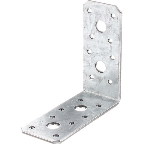 Équerre d'assemblage – Galvanisée Sendzimir – 90 x 90 x 40 mm – Set de 6 pièces – Marque Alberts (1/2)