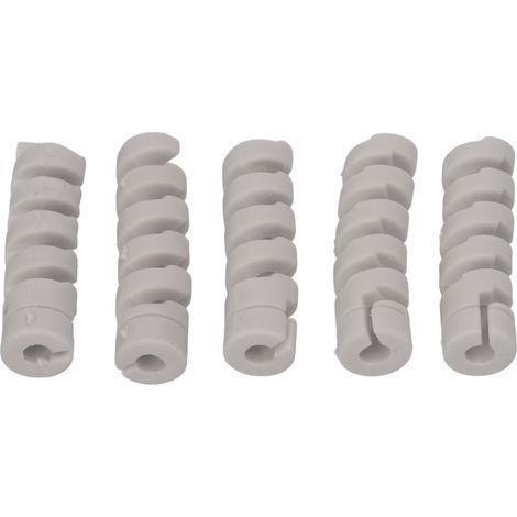 CANSUCC Lot de 5 Manchons Protecteurs Cadre Vélo, Housses Anti-Abrasion pour Câbles Freins et Dérailleurs, Couleur Gris (1/5)