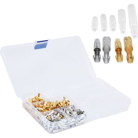 Kit de 400 connecteurs auto, bornes mâles/femelles avec manchons isolants pour câblage voiture (1/5)
