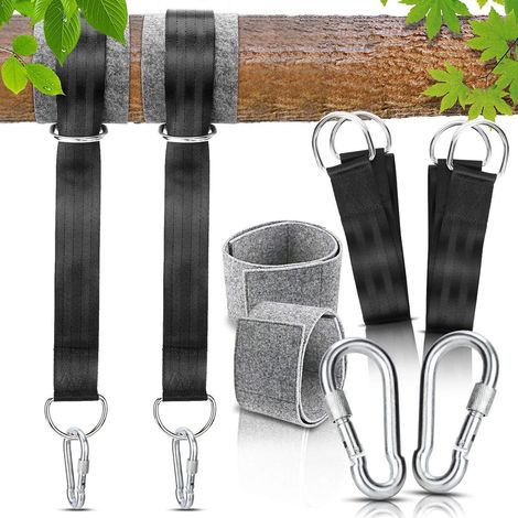 Outdoor-Hängemattengurte, 150 cm, mit Befestigungsseilen für Schaukeln/Bäume, Tragfähigkeit bis zu 550 kg (1/5)