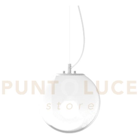 MAPA CLEAR LAMPADARIO SOSPESO IN VETRO OPALE D.20CM 1 LUCE ATTACCO E27