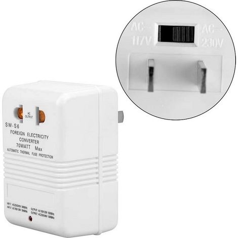 BEBUSINGOTO 70-W-Spannungswandler (110 V/120 V auf 220 V/240 V), Aufwärtswandler/Wechselrichteradapter (1/5)