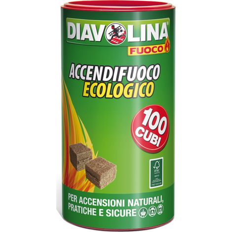Diavolina ACCENDIFUOCO NATURALE BOX 100 cubetti 6.00 pz