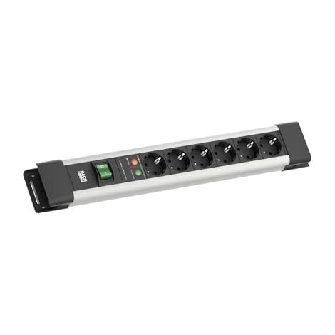 BACHMANN CONNECTUS 6xCEE7/3 1xSPD 1xInterruptor 2,0m CEE7/7 Gris, BM005904