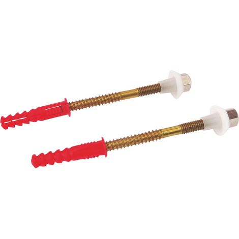 Fixations pour cuvette WC longueur 9,5cm - lot de 2 (1/3)